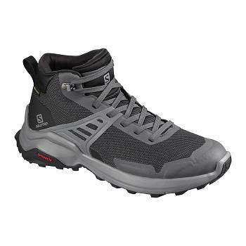 Salomon X RAISE MID GTX W - Cierne Turistické Topánky Damske, S0163SK